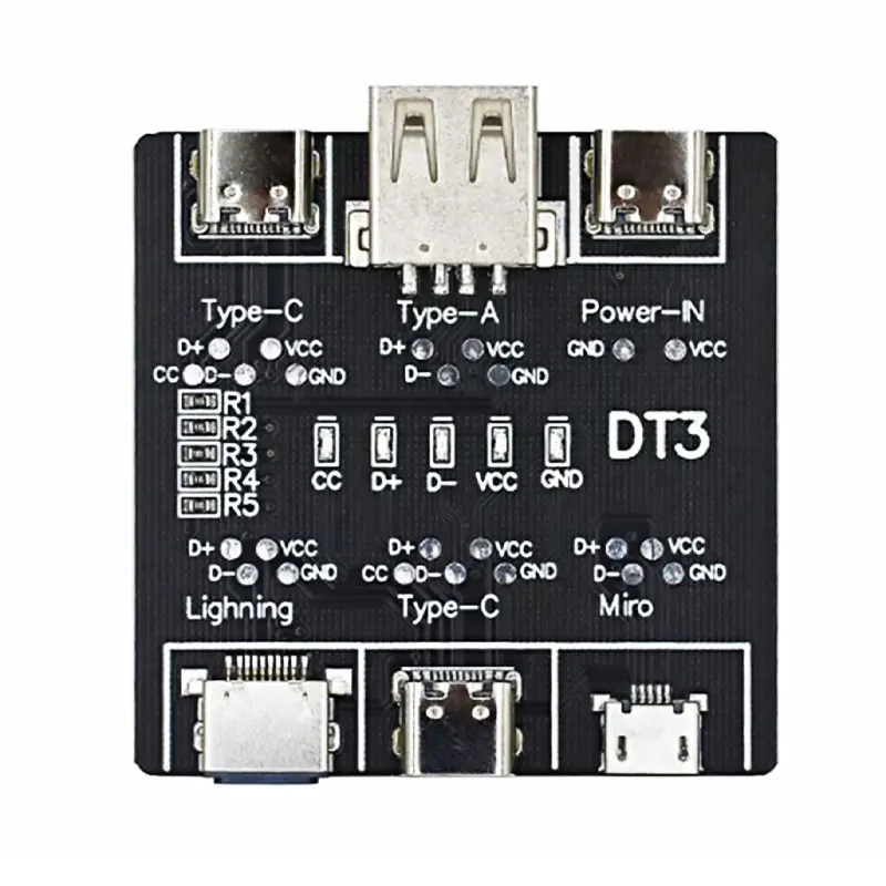 DT3 Data Cable Detection Board USB Cable Tester For iOS Android Type-C Short Circuit On-Off Switching Test Board Tool - Image 4