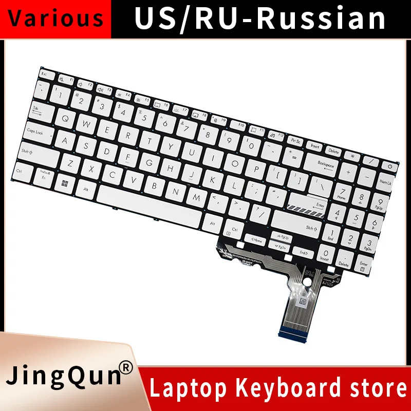 

Replacement US/RU Russian Keyboard For ASUS Vivobook X1504 X1504ZA X1504VA X1504V X1504Z F1504 F1504ZA E1504 E1504F E1504FA