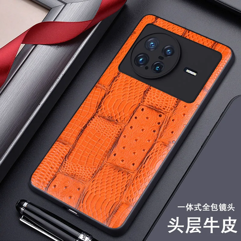 Hot Sales Luxury Genuine Leather Phone Case For Vivo X Note Shockproof Back Cover Fundas For X Note Cases