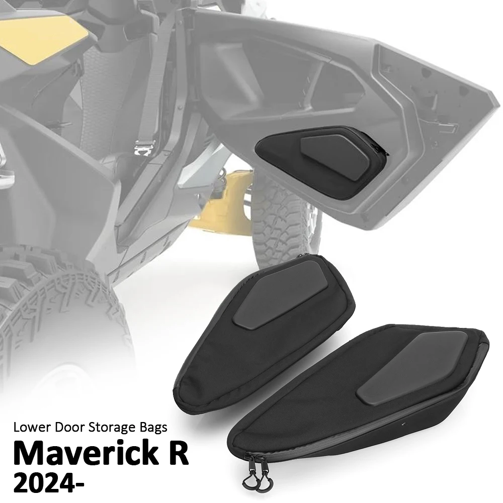 

UTV Maverick R Side Storage Door Bag 5 Liter Capacity Lower Door Bags Organizer Fits For Can Am Maverick R X RS 2024 2025