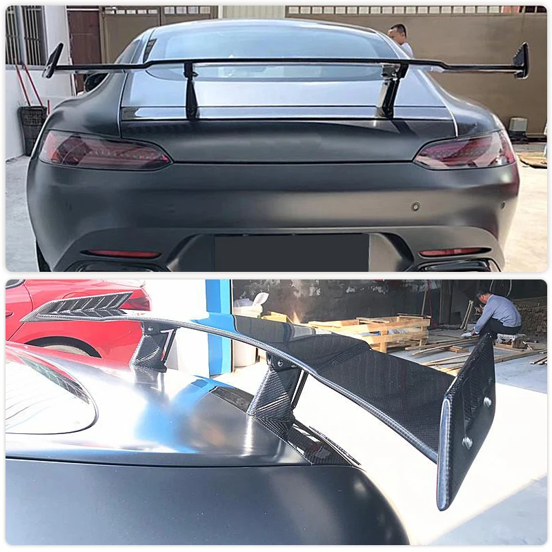 Carbon Fiber Rear Trunk Spoiler Wings for Mercedes Benz AMG GT GTS Coupe 2-Door 2015-2018 Car Rear Spoiler  Boot Lid Wing Lip