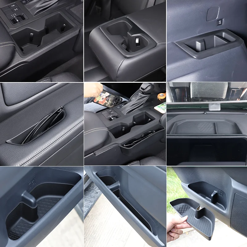 لتويوتا لاند كروزر برادو 250 2024-25 وحدة التحكم المركزية تخزين كم حماية حامل الكأس غطاء ترقية الداخلية الملحقات #3