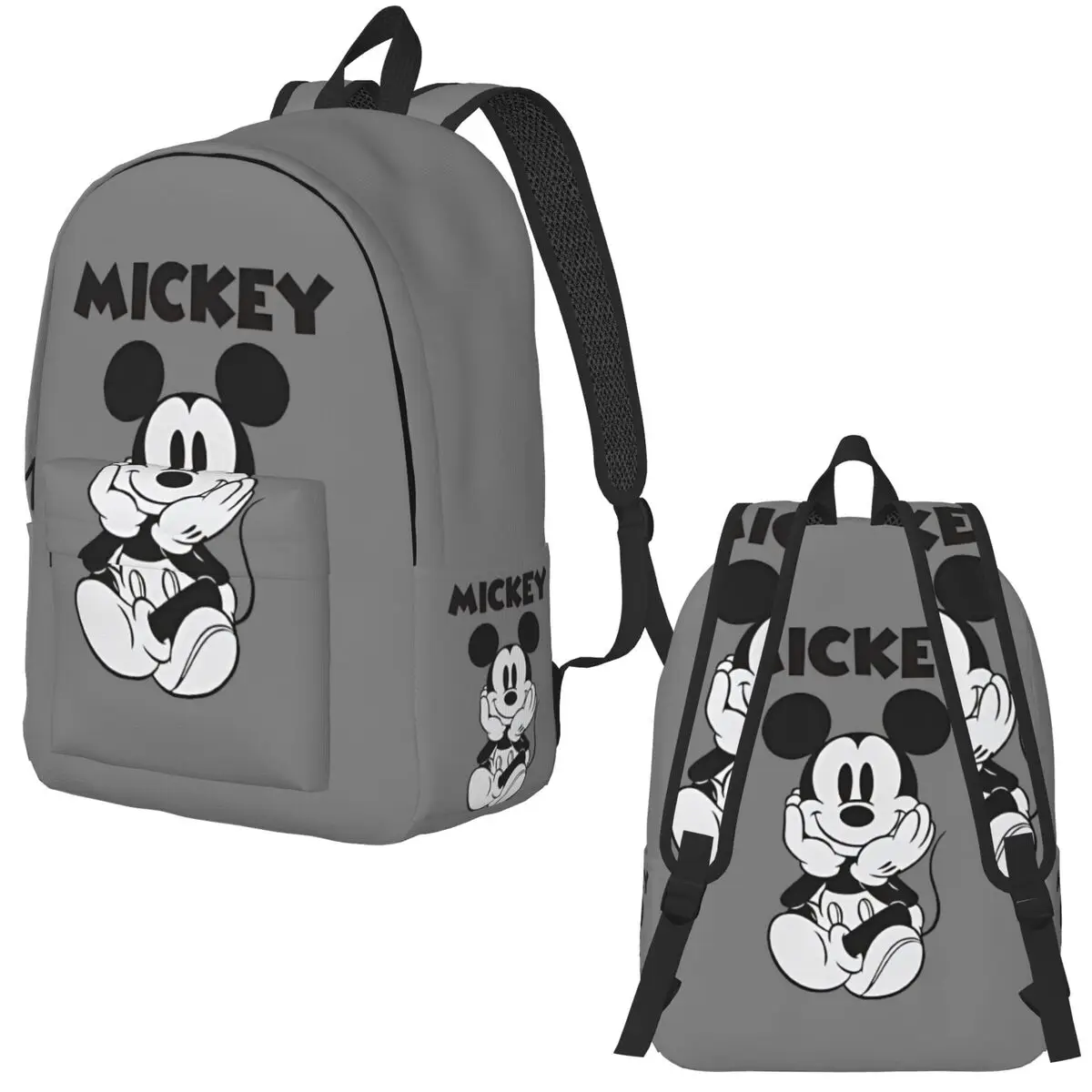 Disney-mochila de Mickey Mouse para niños, accesorios para preescolar, guardería, escuela, estudiante, mochila para niños, mochila para niños, mochila para exteriores