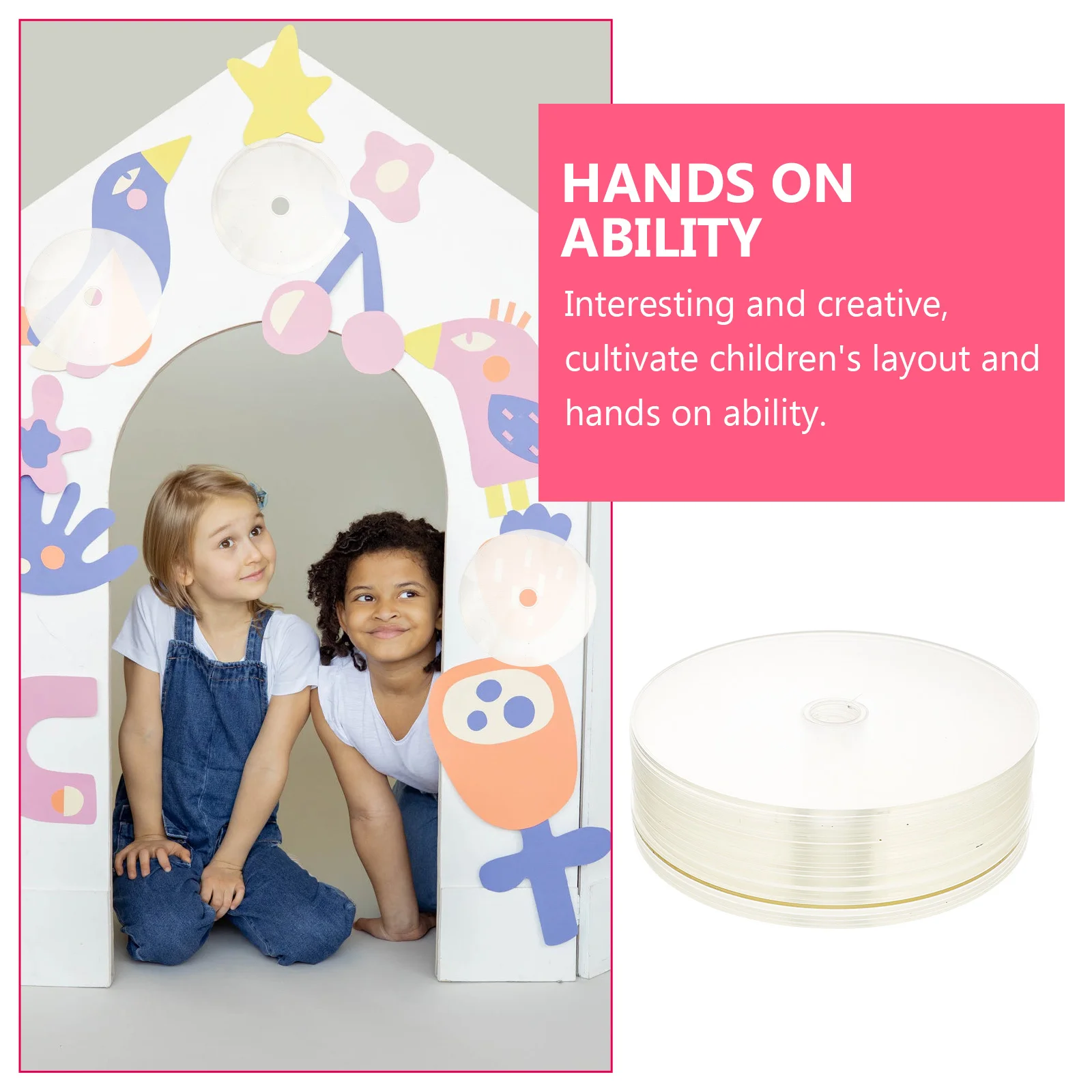 30Pcs DIY Household Cd Discs Creative Adornment for Kids Stimulating Creativity and Intellectual Development Cd Discs