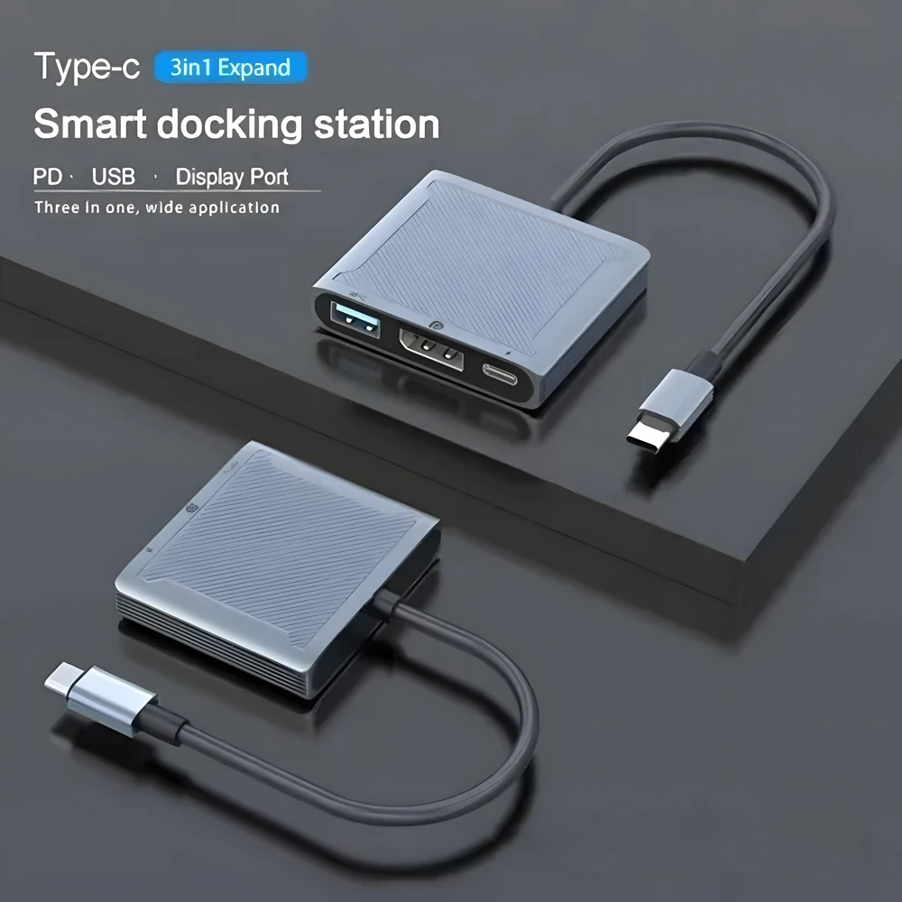 Usb Adapter For Type C PD 8K Display Port 1.4 Thunderbolt 3 Type c 3 In 1 Docking Station Usb c Play Station Gaming Accessories