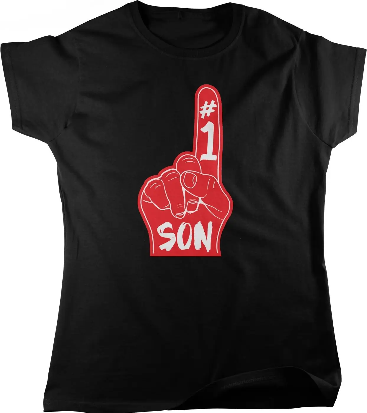 Number 1 Son One Foam Finger Women's T shirt HOOD_00122