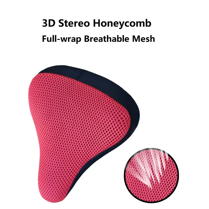 Sillín de bicicleta 3D, funda suave para asiento de bicicleta, cojín de asiento de silicona para ciclismo, sillín transpirable, cómodo bicicleta