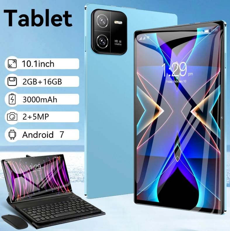 تابلت JDL PB17 Pad6 Pro 10.1 بوصة يعمل بنظام أندرويد 2 جيجابايت + 16 جيجابايت 3000 مللي أمبير في الساعة 2 ميجابكسل + 5 ميجابكسل شاشة مزدوجة عالية الدقة MTK6735 تابلت رائج البيع