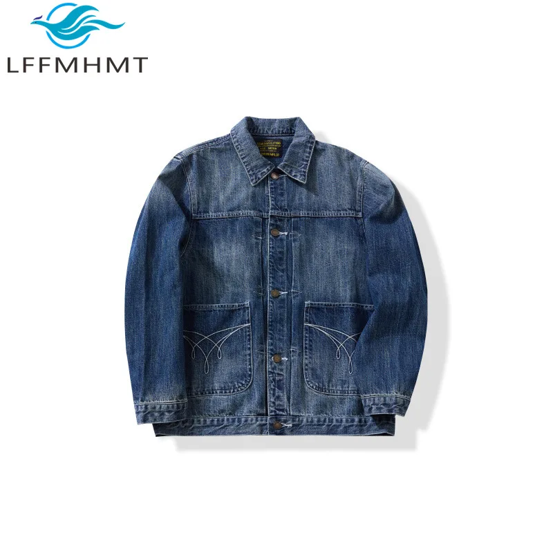 

Good Quality Denim Shirt for Men Spring Autumn Fashion Solid Color Simple Basic Long Sleeve Tops Vintage Casual Streetwear Tops