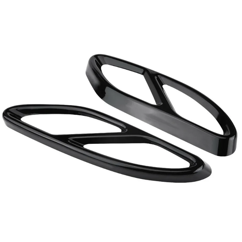 For Mercedes Benz W204 W205 W212 W213 W176 X253 GLC GLA universal exhaust pipe case Car exhaust tip muffler pipe cover trim