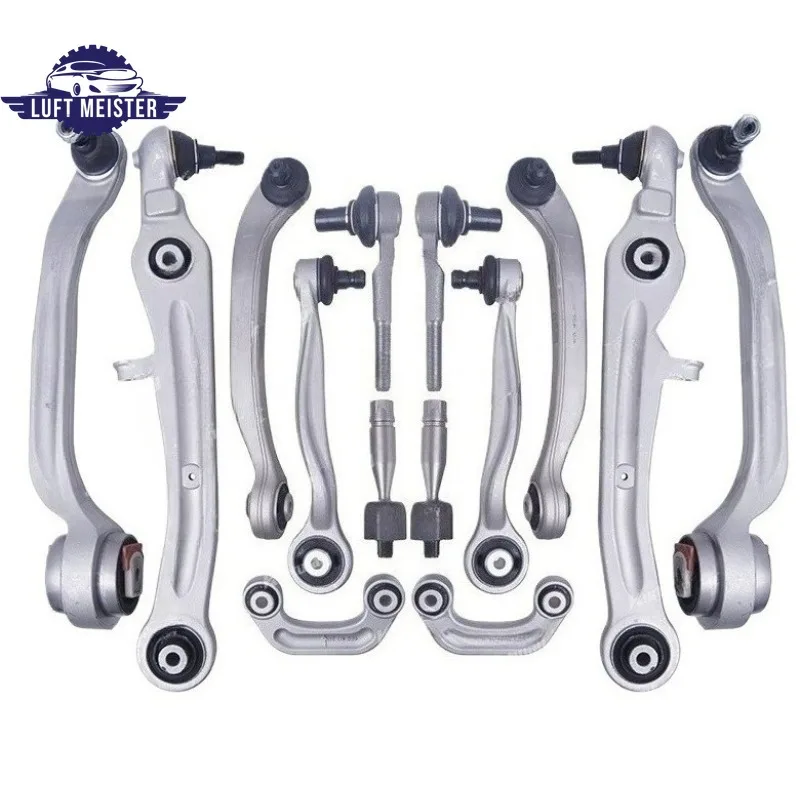 

14pcs Front Suspension Ball Joint Stabilizer Link Tie Rod Control Arm Kit For Audi S8 A8 D3 2002-2010 4E0407505B 4E0407510B