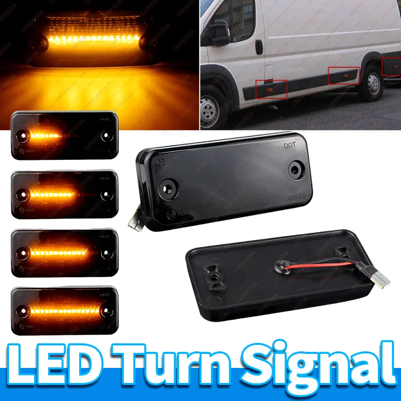 2 pçs led dinâmico sequencial lado marcador luzes lâmpada para iveco diário v van eurostar eurotech stralis eurorakker caminhão 41200664