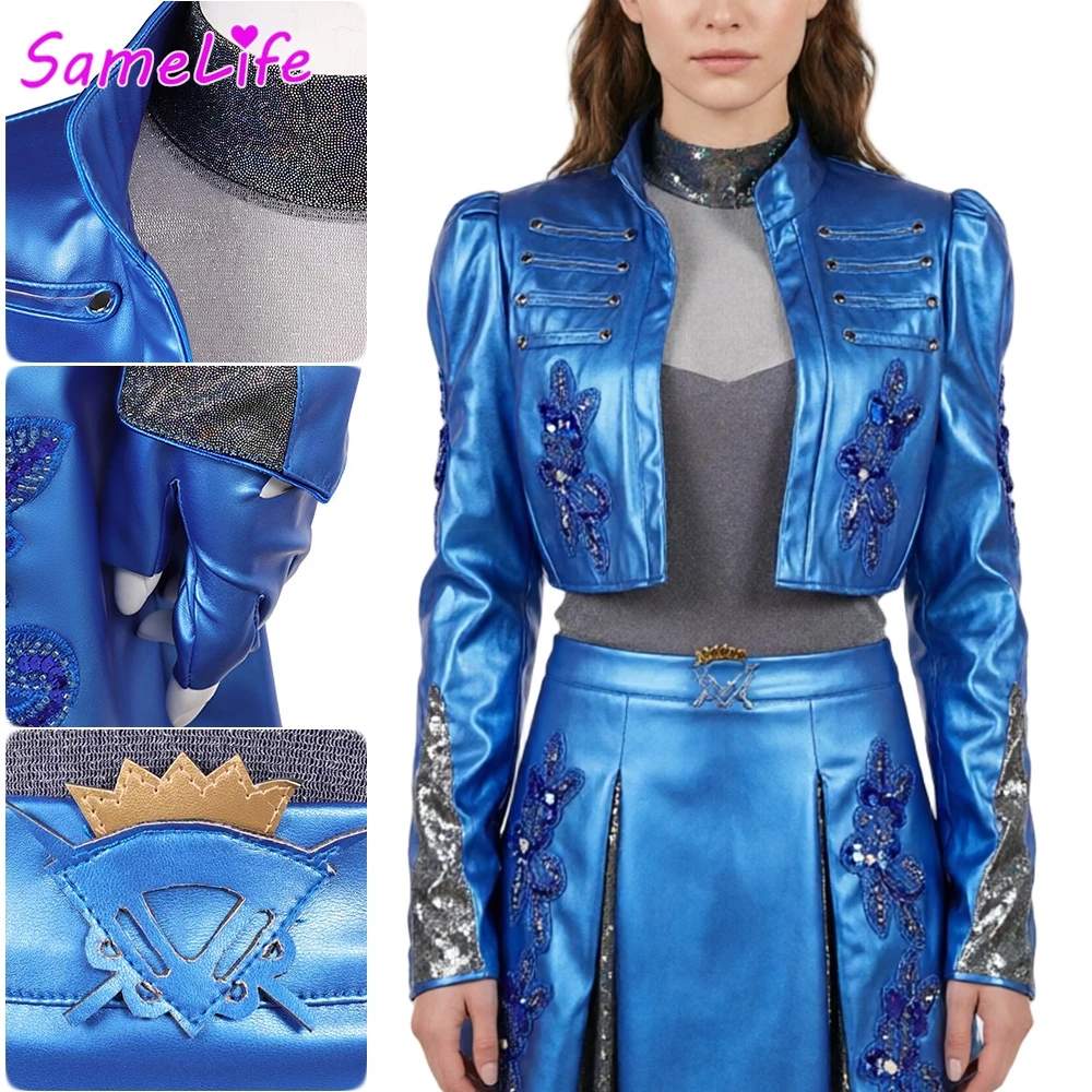 2026 Movie Descendants Rise Princess Chloe Cosplay Fantasy Clothing Women Costume Disguise Halloween Teen Female Party Outfits