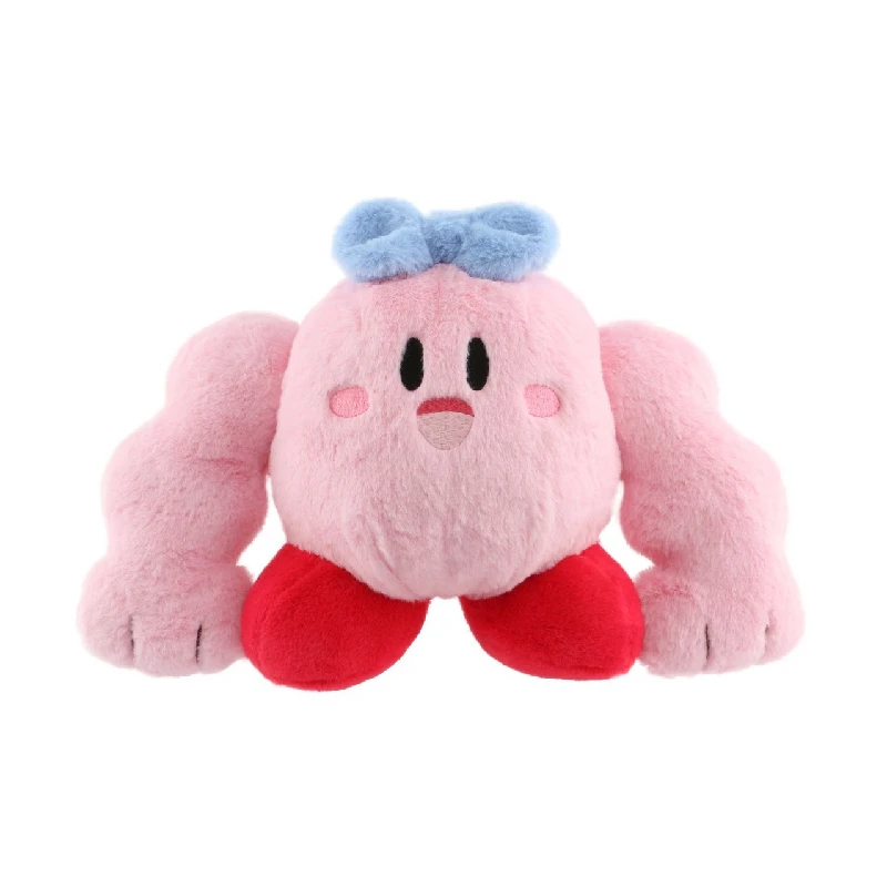 Cartoon Muscle Kirby peluche cuscino bambola peluche peluche per bambini decorazione della casa gioco Hercules feroce regalo di giorno del ragazzo