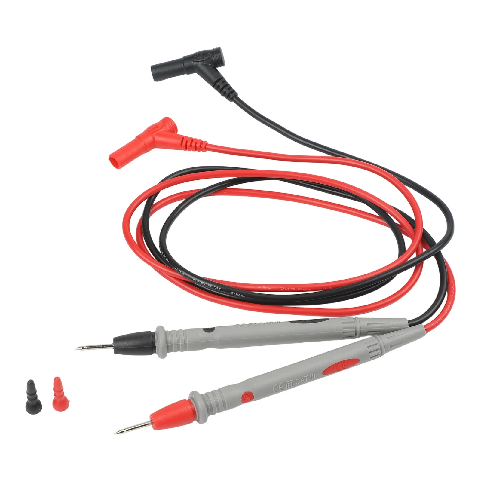 Banana Compatible Multimeter Cable Set with For Ultra-Thin Needle Tips for High-Accuracy Testing of Components