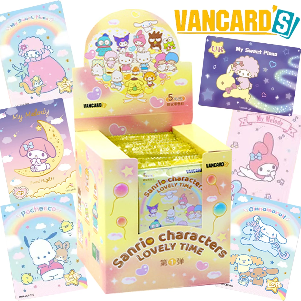 Genuine VANCARD'S Sanrio Collection Cards Fashion Trends Star Characters Featured Exclusive Anime Cards Peripherals Gifts Toys