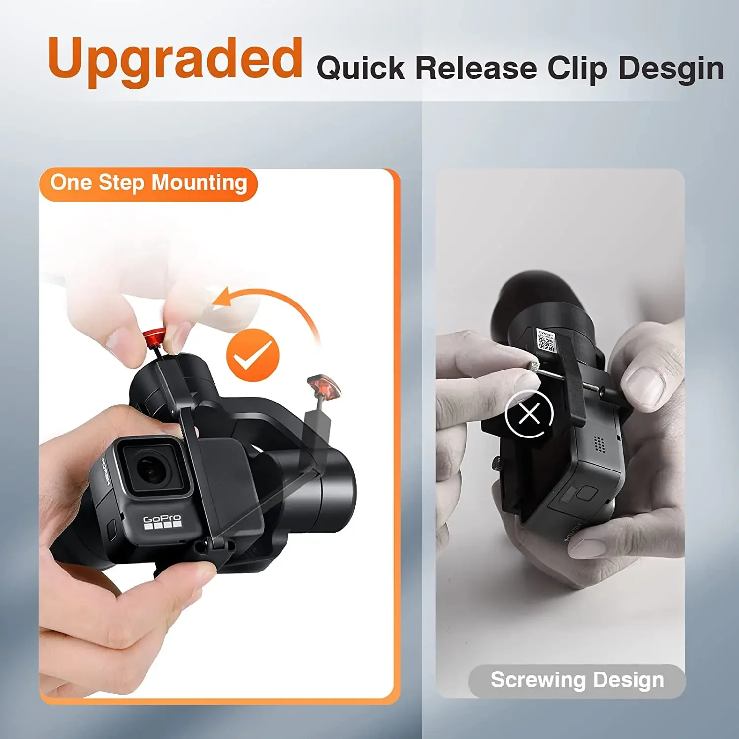 Hohem iSteady Pro 4 Foldable 3-Axis Gimbal for GoPro, DJI Osmo & Insta360 One R. Portable Handheld Selfie Stick Stabilizer view 4