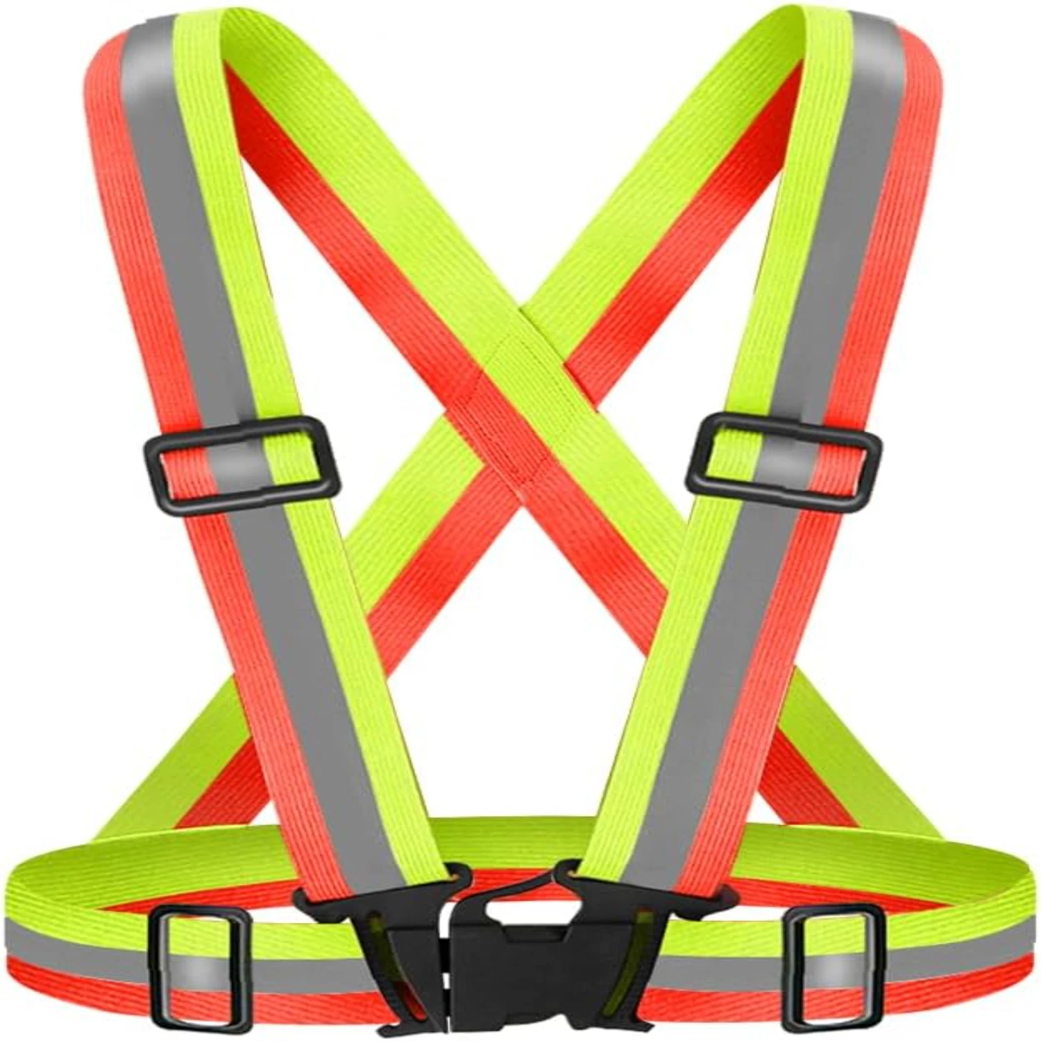 Stay safe and stylish with this high-quality, vibrant yellow reflective safety vest. Enhance your visibility during nighttime ac