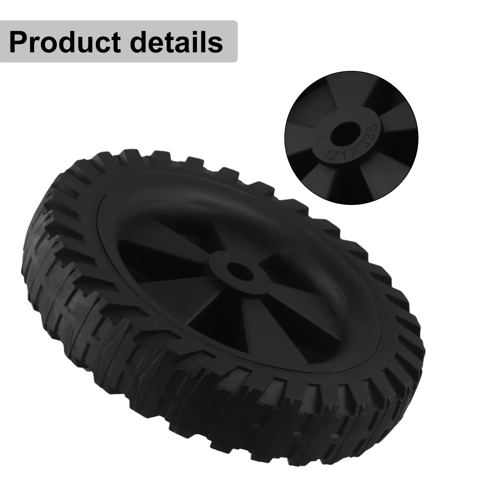 7inch Air Compressor Wheels Replacement Parts Shock Absorption Non-Slip Silent Air Compressor Caster Wheels Come With Screws