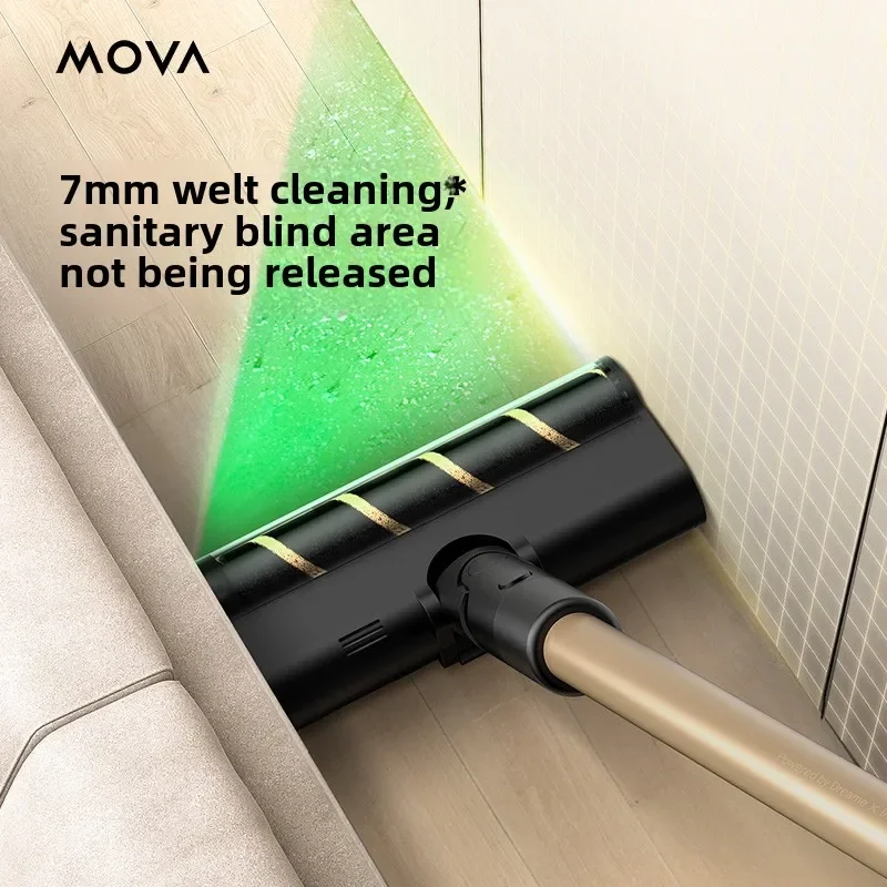 【Blockbuster Novo produto】 Aspirador de pó sem fio MOVA Green Light Dust Display S5 Sense em adição de ácaros e sensor de poeira