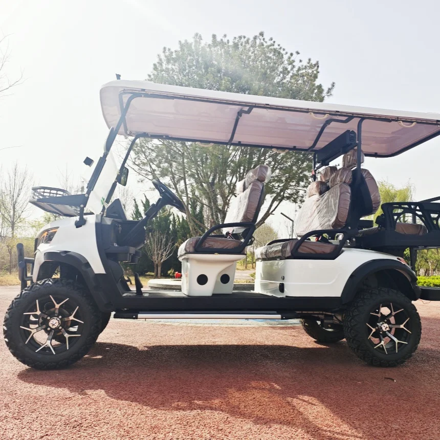 

60V 72V 2 4 6 Seater Electric Golf Cart Durable And Eco-Friendly Club Car Street Legal Electric Scooter With Folding Windshield