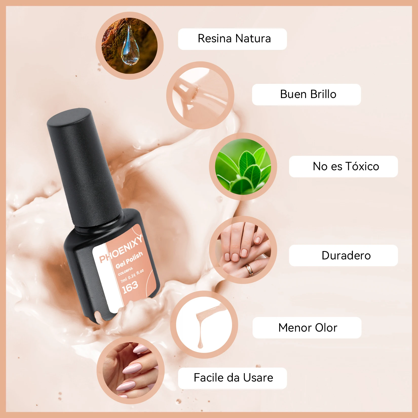 PHOENIXY-Kit de herramientas de manicura profesional, esmalte de Gel de 18/20/30 piezas con secador de lámpara LED UV de 36W, barniz semipermanente,