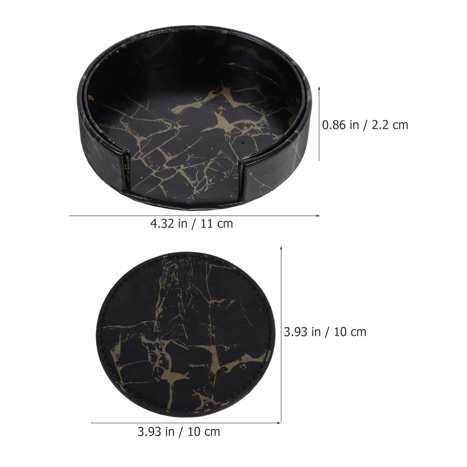 

Marbled Coasters Drinking Coffee Wired Table for Drinks Stylish Cup Aesthetic