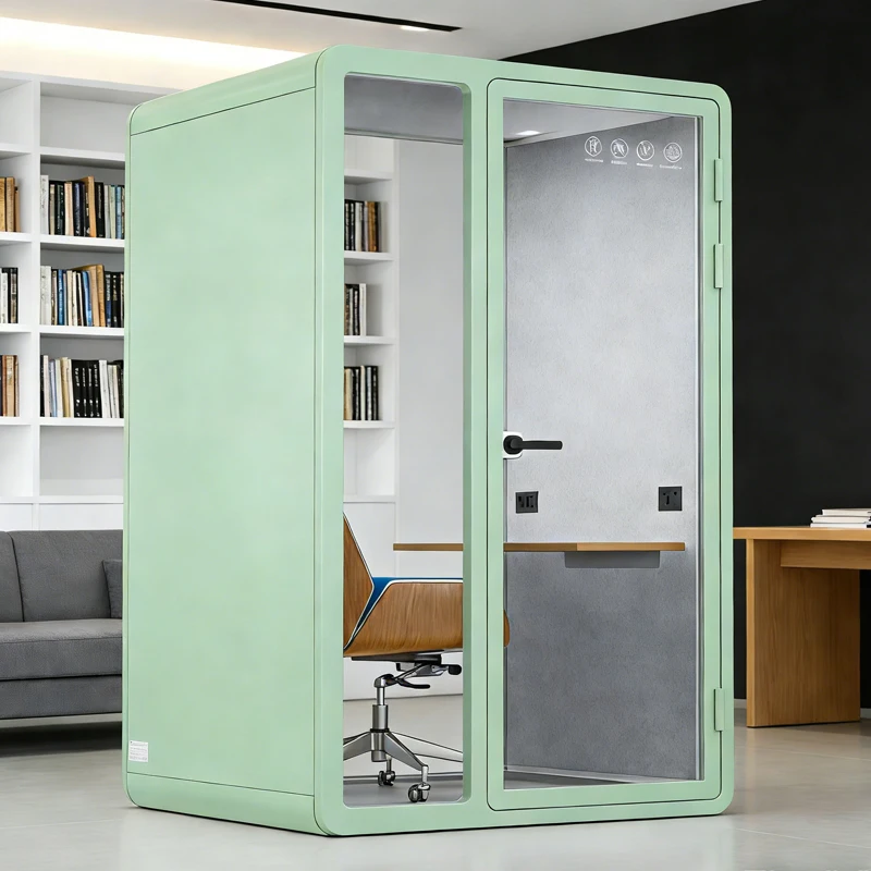 Steel Frame Modular Soundproof Booth Electronic Factory Silent Chamber Workshop Independent Office Vending Sale Support Custom