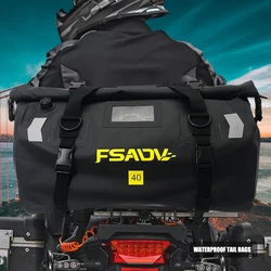 Universal 40L 66L Motorcycle Waterproof Tail Bags Helmet Durable Rear Moto Seat Bag High Capacity Riding Motocross Outdoor Bag