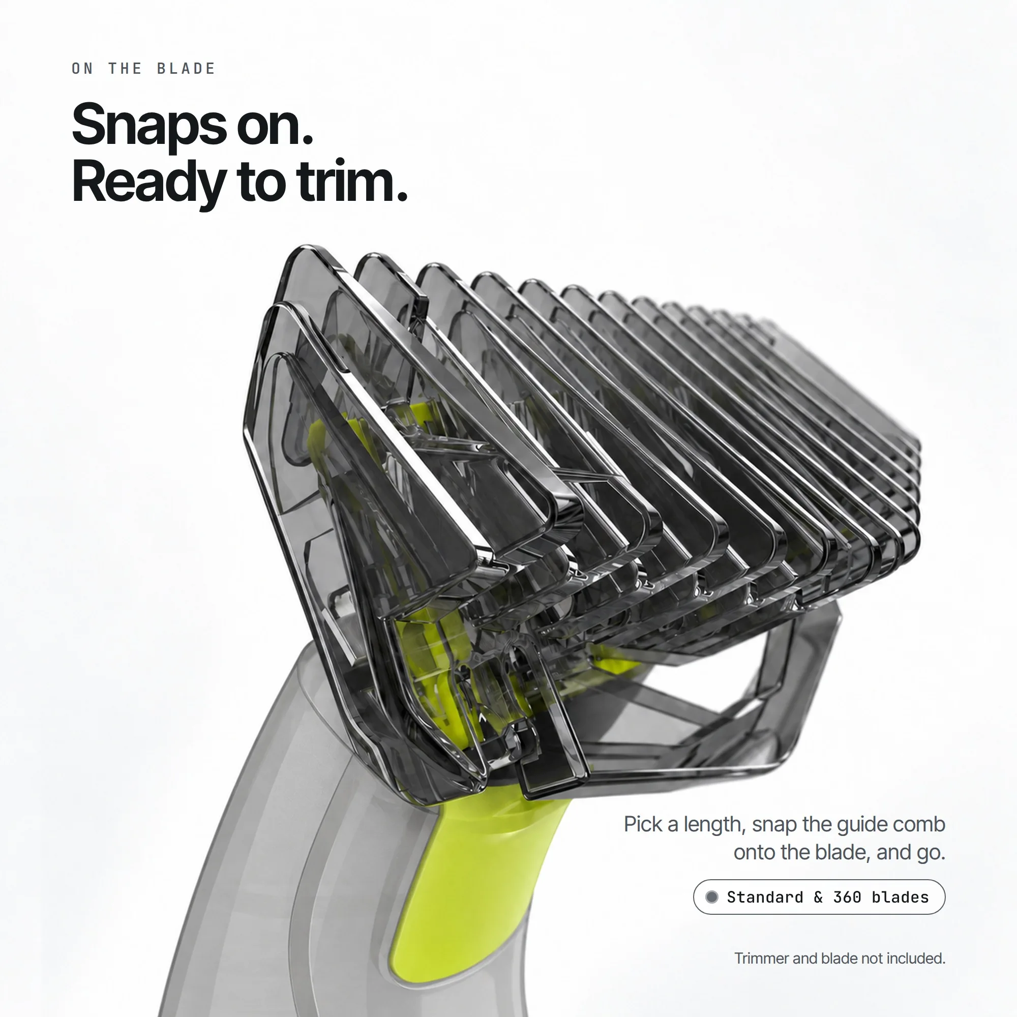 Guards Kit, 1-6mm Replacement Combs, Body Comb and Clear Acrylic Stand Compatible with OneBlade