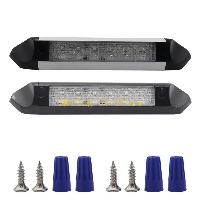 B5XD Upgraded LED Awning Light Exterior Strip Lamp Side Light Simple Installs Suitable for Caravans Motorhome RVs Campervan