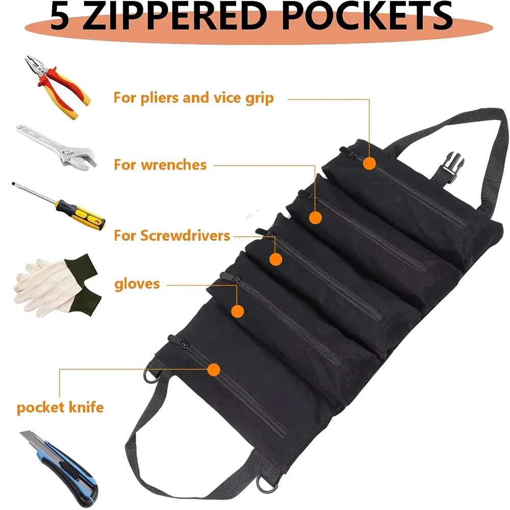 Сверхмощная сумка для инструментов, сумка для хранения для работников, инженеров, обслуживания, кемпинга, съемный многофункциональный органайзер для инструментов
