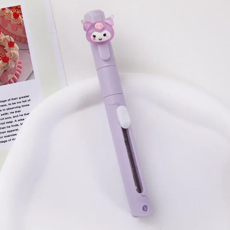 2 In 1 Cute Multifunctional Scissors Mini Portable Hand Ledger Utility Knife Office School DIY Art Supplies Paper Cutting Tools