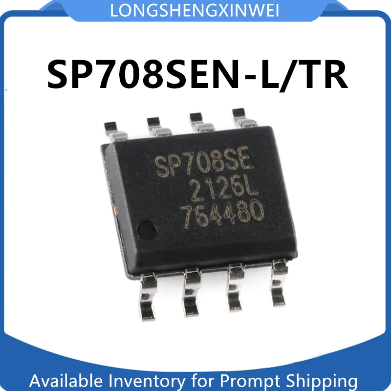 1PCS New Original SP708SEN-L/TR SP708SE SOIC-8 Low-power Microprocessor Monitoring Circuit Chip IC in Stock