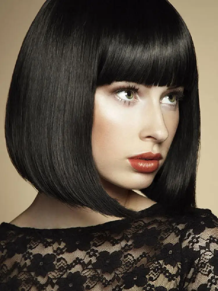 

Faionable ort Bob Wig Женская накладка на волосы Трансграничная ort Hair Fringe Sli (3) Шиньон Ежедневный парик на всю голову