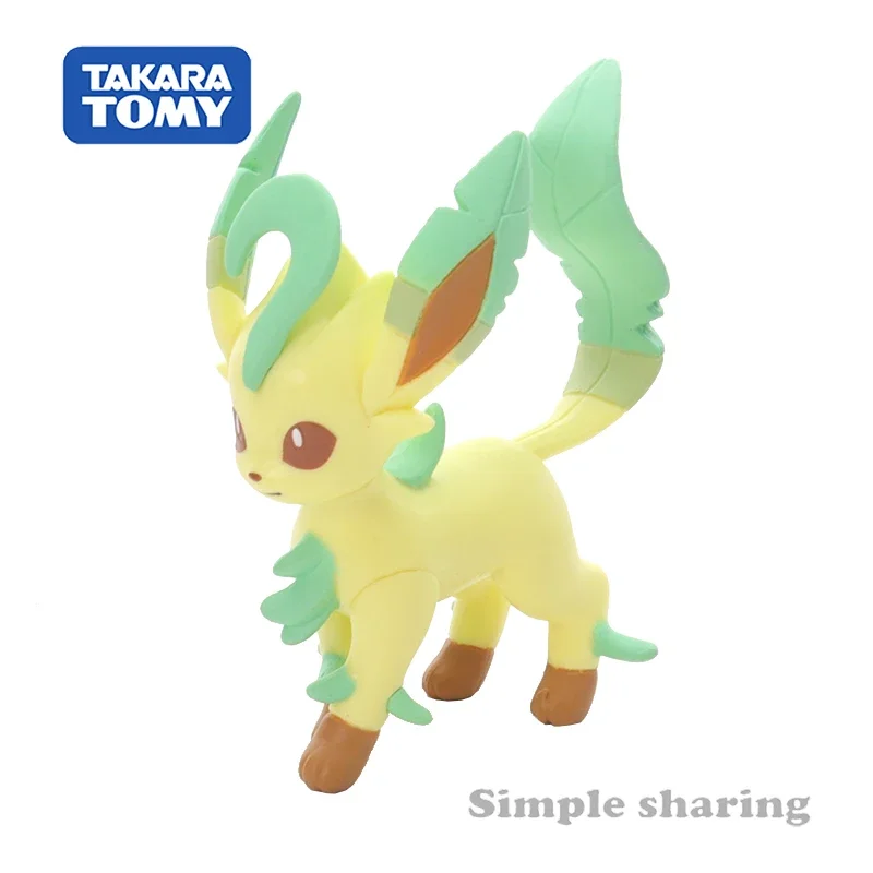 Takara Tomy Tomica Pokemon Monster Collection Leafeon (Character Toy) Figure Toy Anime Figure Kids Xmas Gift Toys for Boys