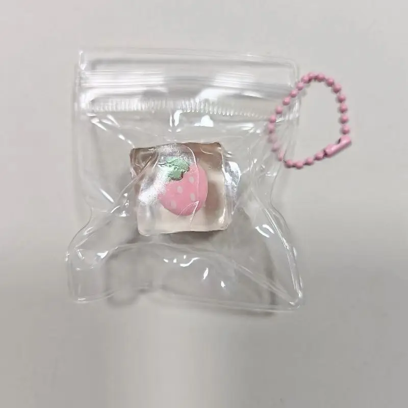 2 개/가방 아이스 큐브 과일 짜기 장난감 어린이 귀여운 스트레스 릴리프 장난감 크리 에이 티브 벤트 유물 느린 리바운드 감압 선물