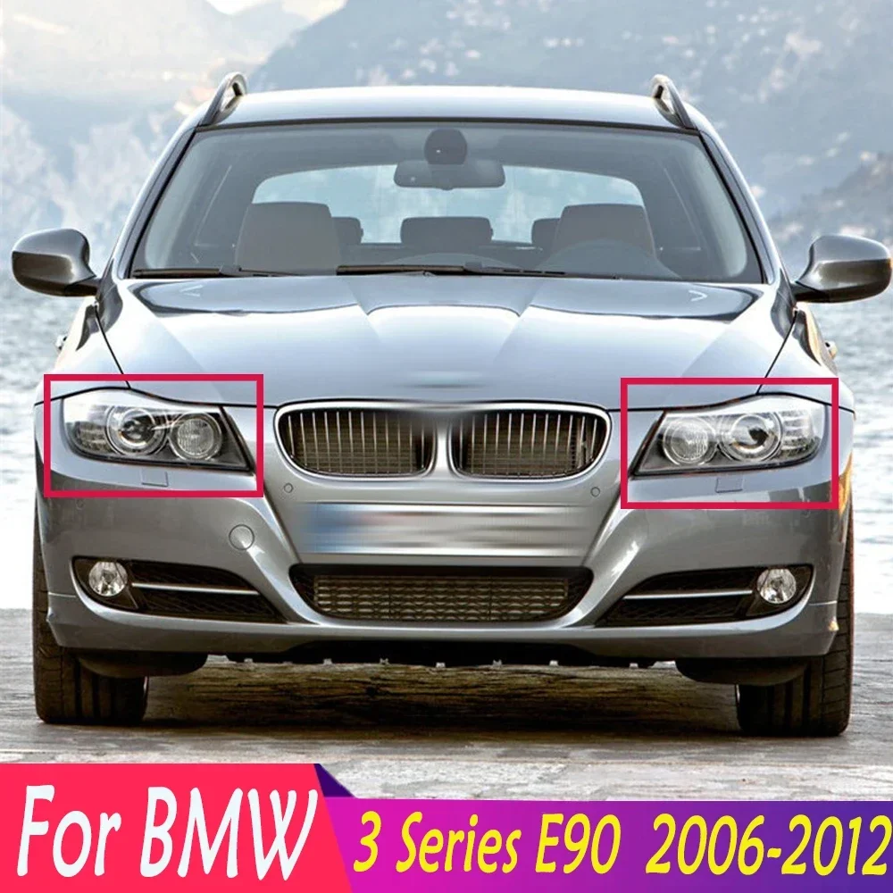 For BMW 3 Series E90 2006-2012 High Quality Headlight Cover Car Headlamp Shade Xenon Headlight Clear Lens Shell Cover