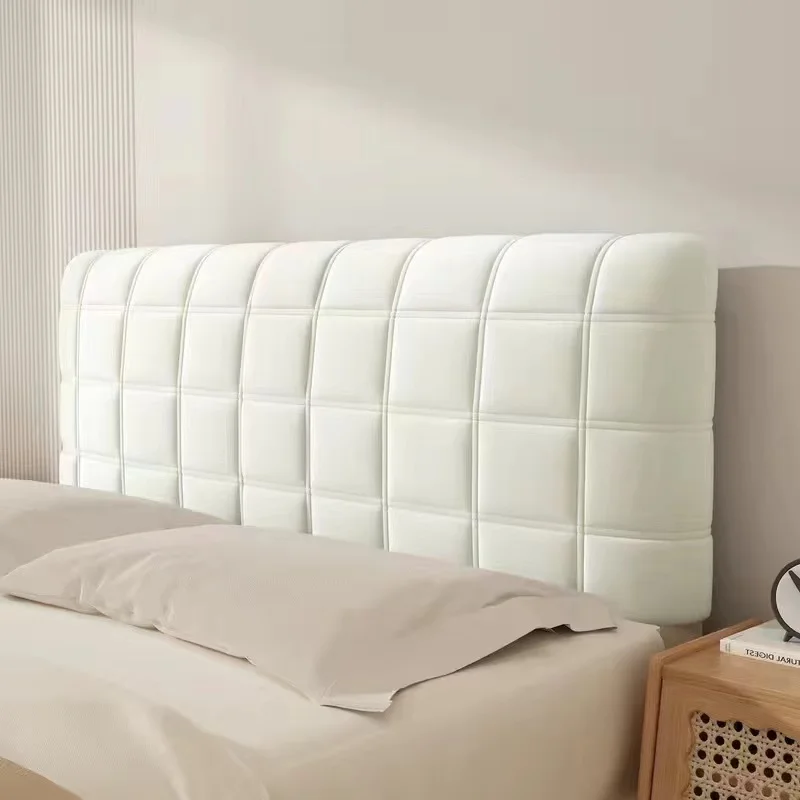 2024 New Dustproof Bed Head Cover Protector Cotton Sandwiched Backrest Wooden Bed Full Enclosed Universal Collision Avoidance