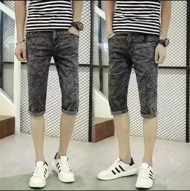 

Повседневная носимая тонкая джинсовая одежда Молодежная модная летняя спецодежда с низкой талией на молнии средней длины Fly Five ket Sle