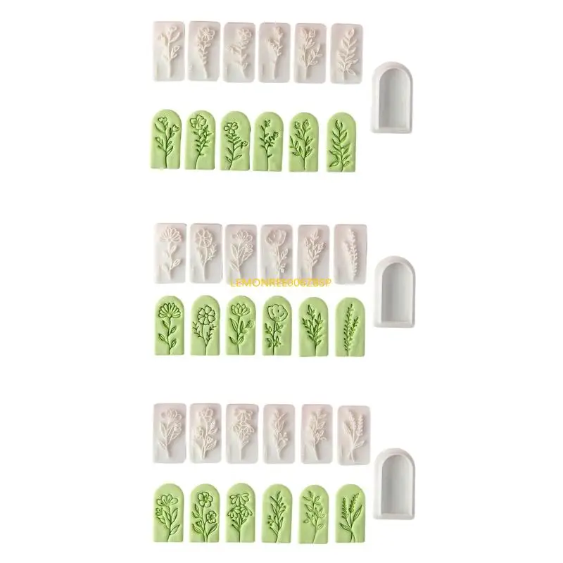 

M4YF 7pcs Floral Serging Maker Пластиковые украшения