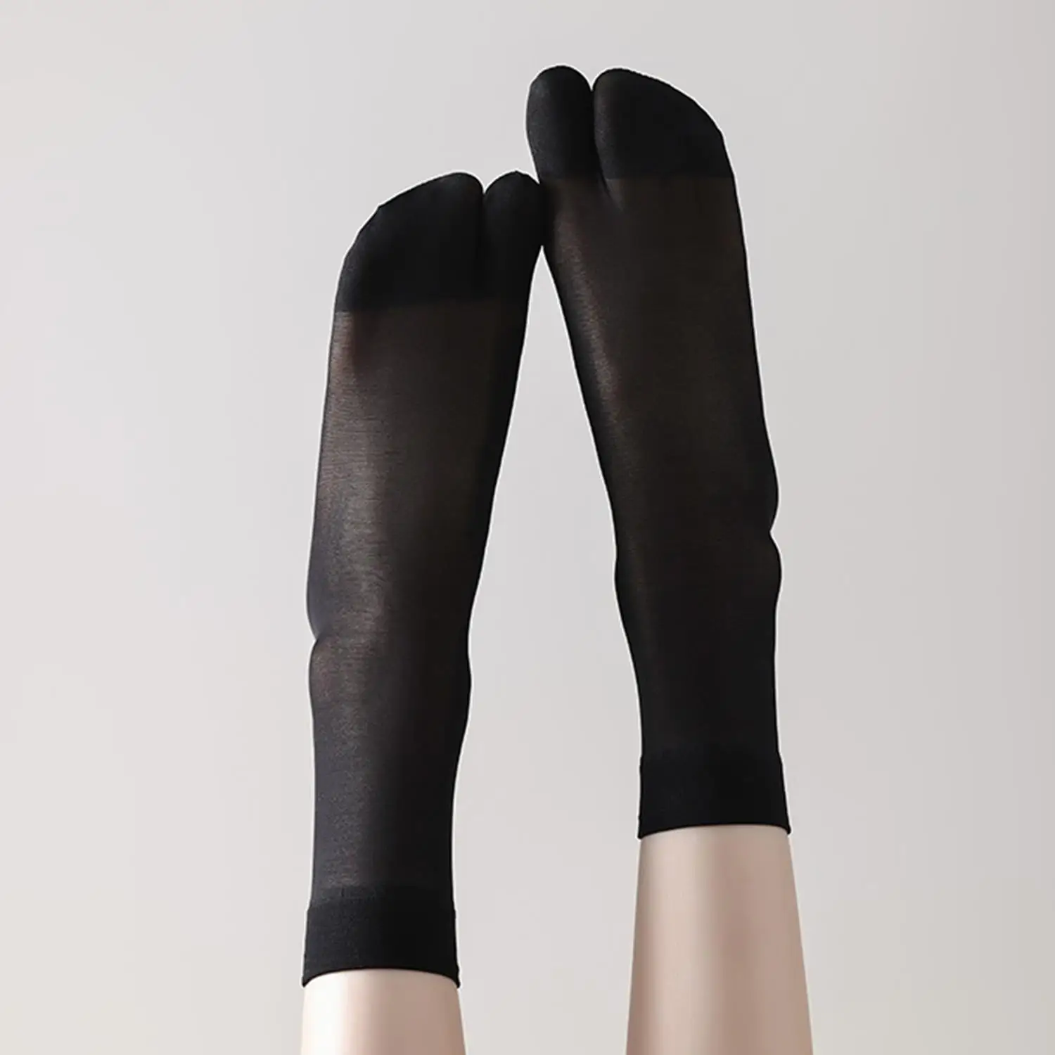 

2 пары носков, прозрачные нескользящие невидимые носки с двумя пальцами, женские летние эластичные носки, прозрачные уютные носки для девочек