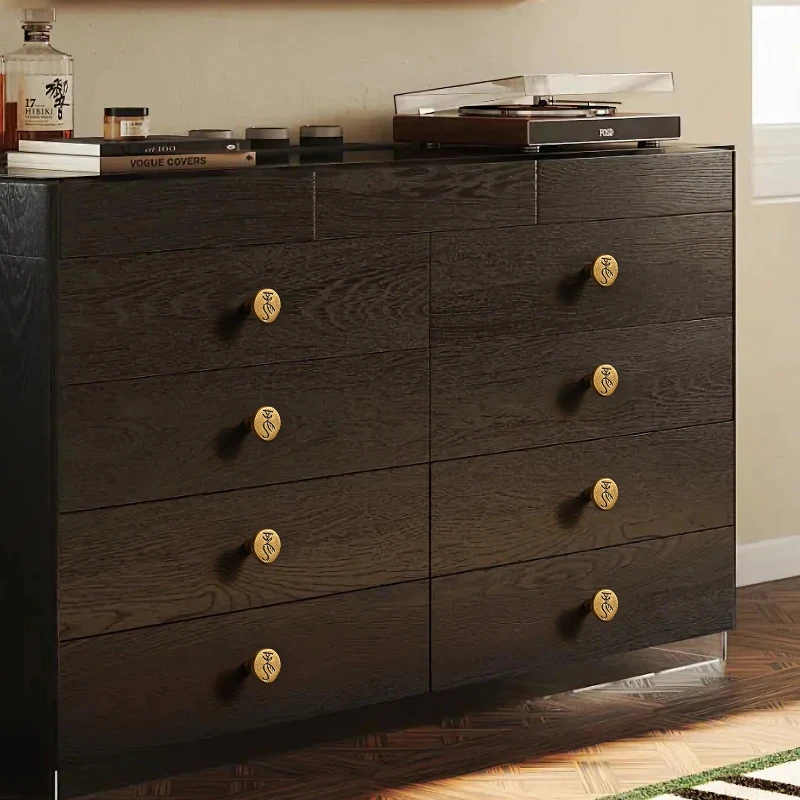 

Solid Brass Minimalist Cabinet Door Copper Handle Retro Light Luxury Coffee Table Bedside Table Bookshelf Wardrobe Drawer Handle