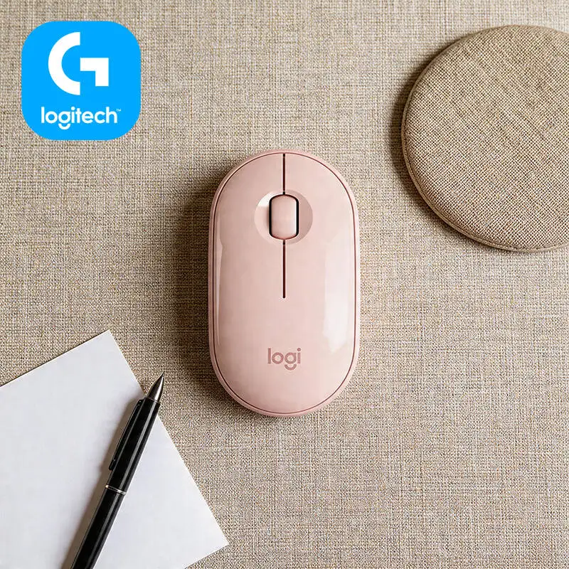 

Бесшумная портативная мышь Logitech M350 — ультратонкая, на 90% меньше шума, двойной режим, из переработанного пластика, выбор экологически сознательных пользователей