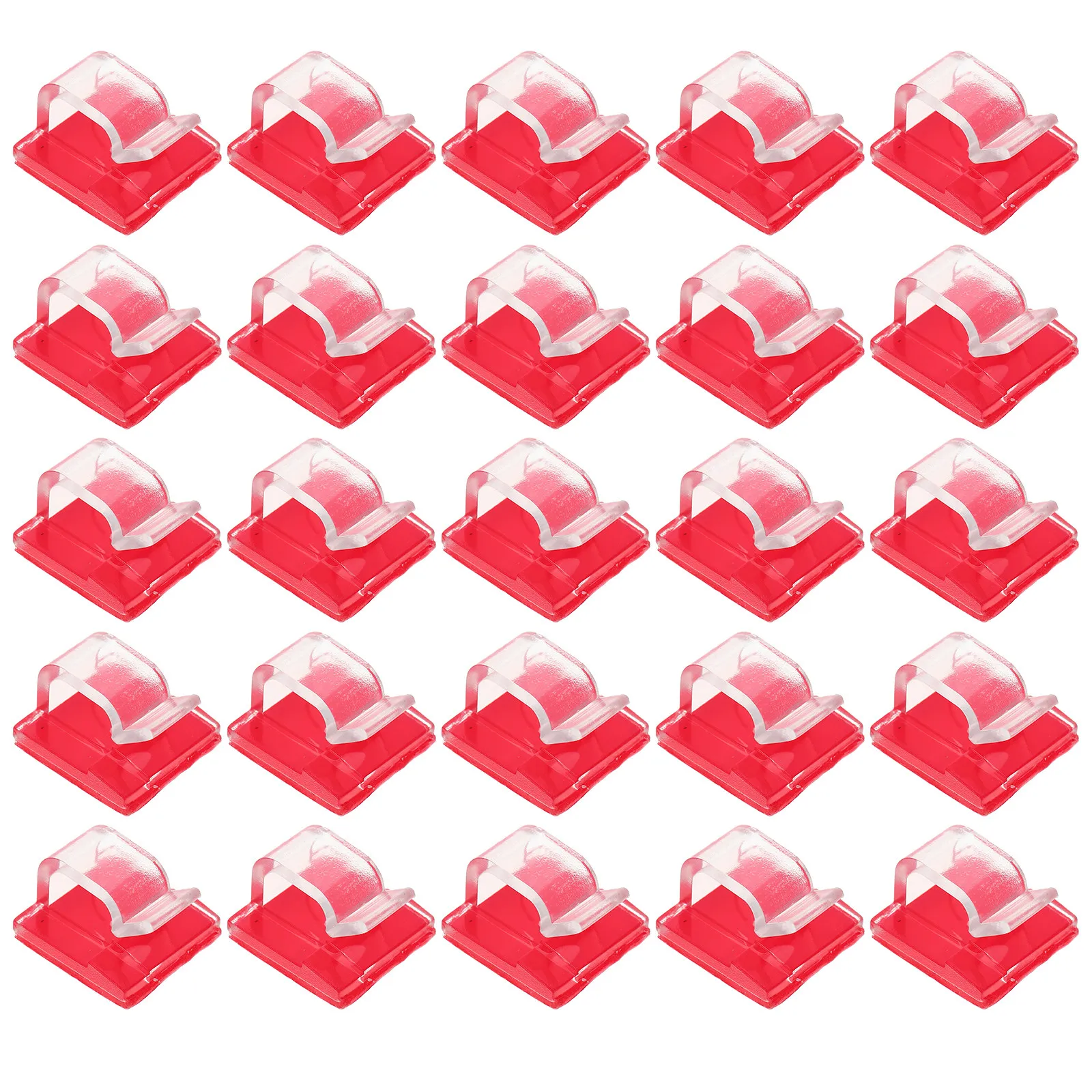 

50Pcs Square Shaped Portable Cable Winder Cord Organizer for Home Office Use Data Line Earphone Winding Storage