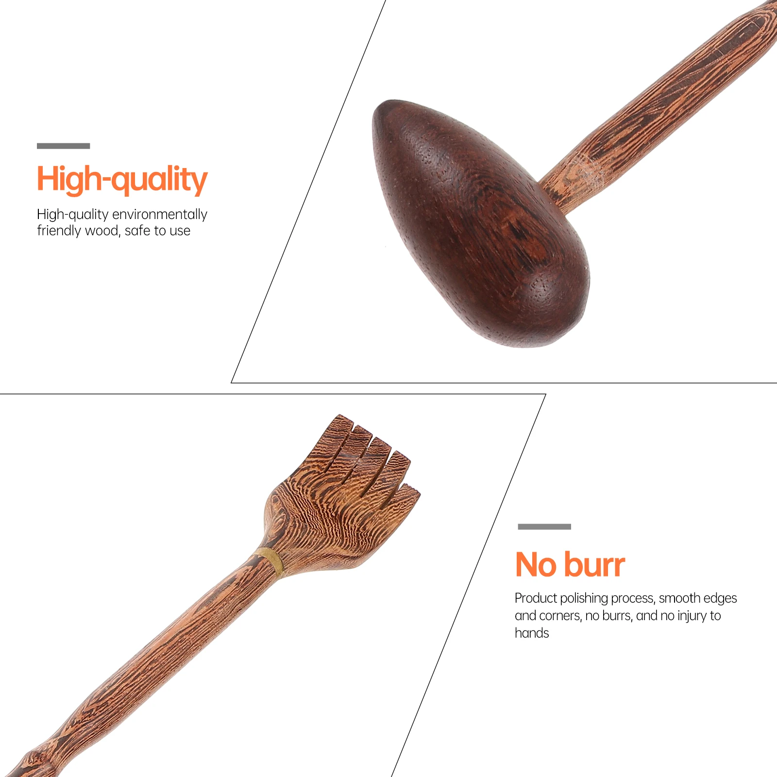 

1Pcs Creative Massage Stick Comfortable Handheld Body Massager for Back Neck Shoulders Home Use Massage Knocking Hammer