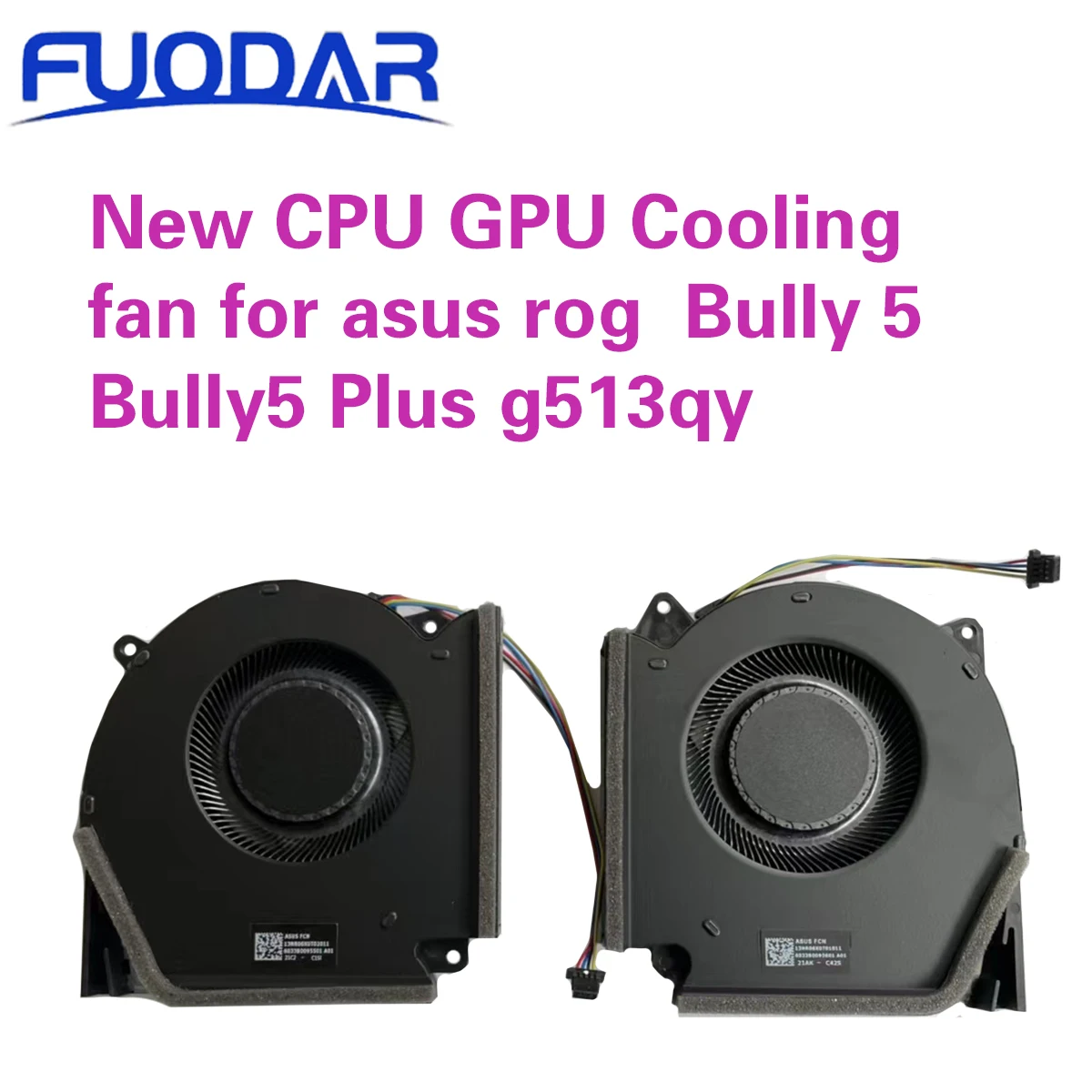 New CPU GPU Cooling fan for asus rog  Bully 5 Bully5 Plus g513qy