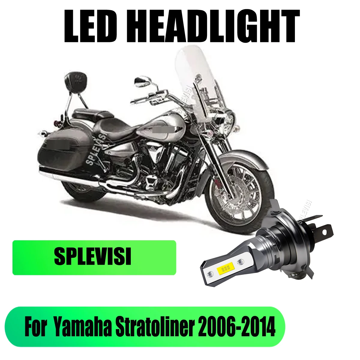 

H4 9003 LED 45W Headlight Bulb 12V faros delanteros moto For Yamaha Stratoliner 2006 2007 2008 2009 2010 2011 2012 2013 2014