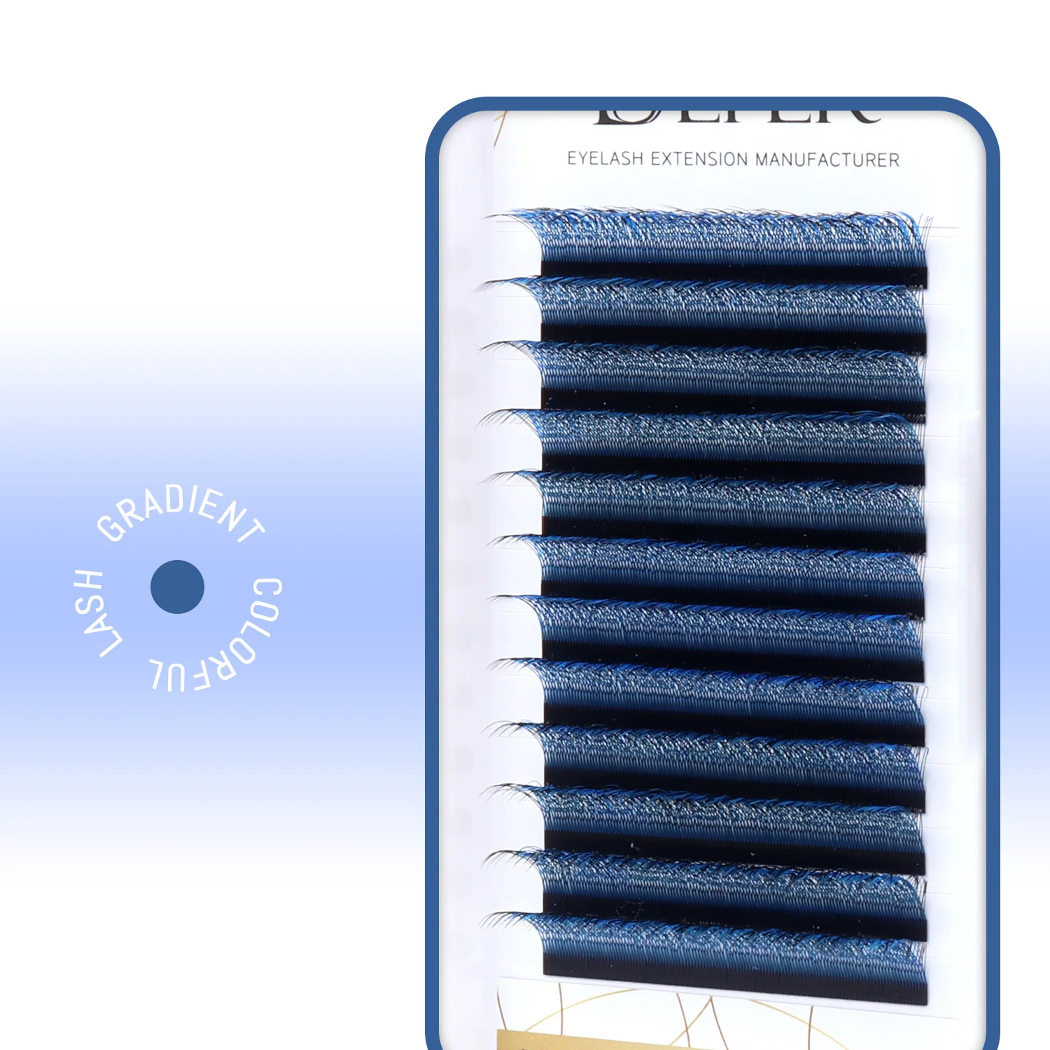 Befer Beauty Lila Rosa Blau Farbige 3D W Wimpernverlängerung 8-13mm Grün Bunte Wimpernverlängerung Professionelles Wimpernzubehör – Detail 12