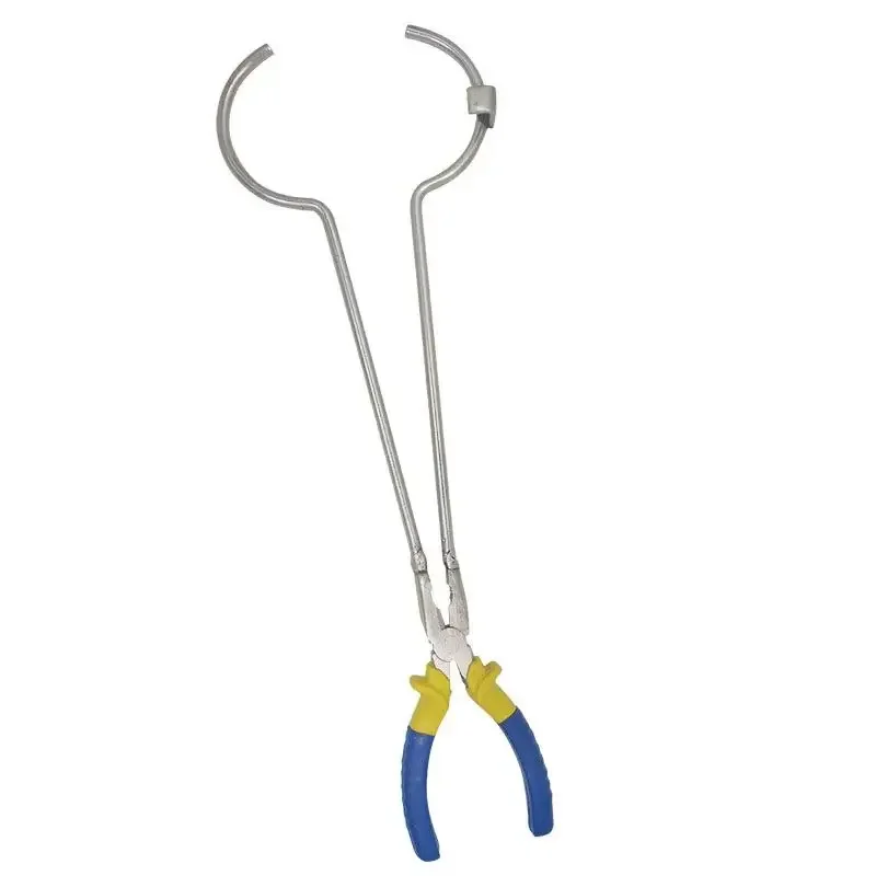 Laboratory Beaker Clamp Graphite Furnace Crucible Pliers For Melting Gold Silver And Copper Round Clamp Melting Gold Bowl Pliers